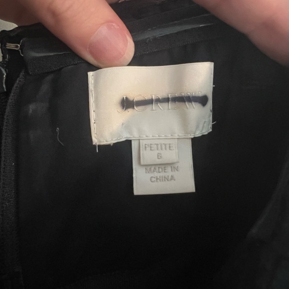 J Crew Silk Chiffon Nadia Dress Navy - size (6P) - Picture 7 of 9